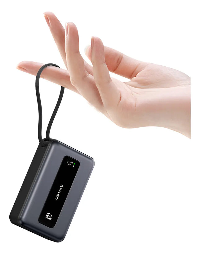 Power Bank 20000mAh 65W USB-C LCD USAMS CD243 Gris