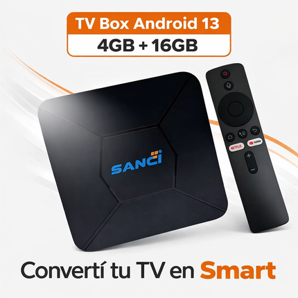 TV Box Sanci SC-TVII3 Android 13 4GB RAM 16GB ROM 8K Ultra HD