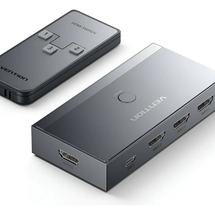 Switch HDMI 3 en 1 8K 60Hz Vention AKRH0 con Control Remoto