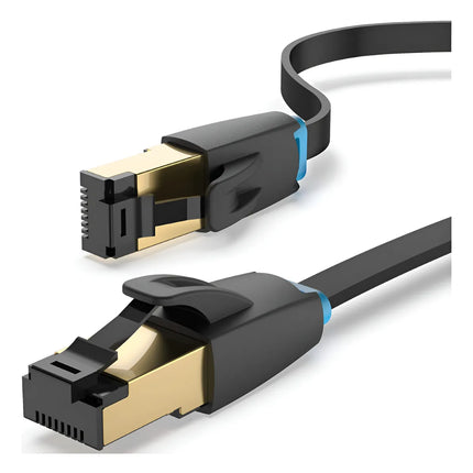 Cable de Red Cat 8 Flat SSTP 8m Alta Velocidad Vention IKCBK