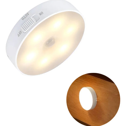 Luz Led Inalámbrica Con Sensor De Movimiento Usb Adhesiva
