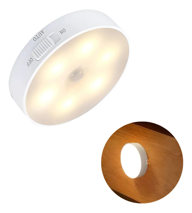 Luz Led Inalámbrica Con Sensor De Movimiento Usb Adhesiva