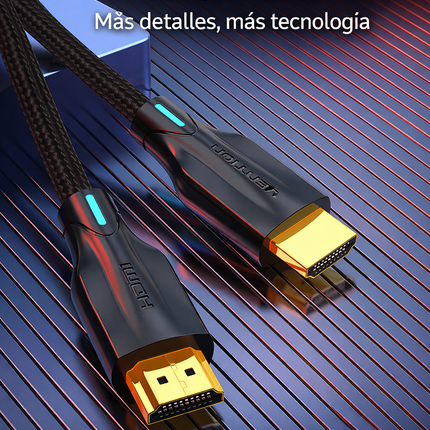 Cable HDMI 2.1 8K 3m Alta Velocidad Vention AAUBI Negro