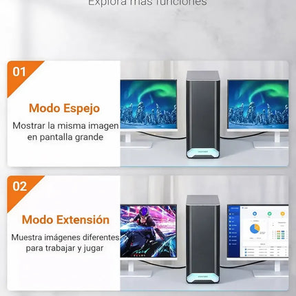 Cable USB-C a DisplayPort 8K 1.5m Vention Negro