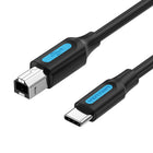 Cable Impresora USB-C a USB-B Vention 480Mbps Plug & Play
