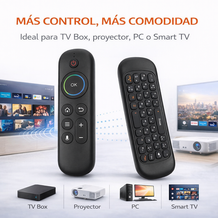 Control Remoto Air Mouse M5 Con Teclado Bluetooth 2.4G