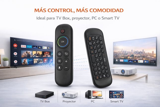 Control Remoto Air Mouse M5 Con Teclado Bluetooth 2.4G