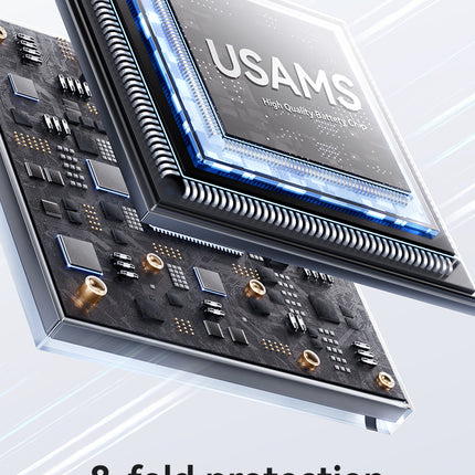 Power Bank 10000mAh USAMS 22.5W Carga Rápida Display USB-C