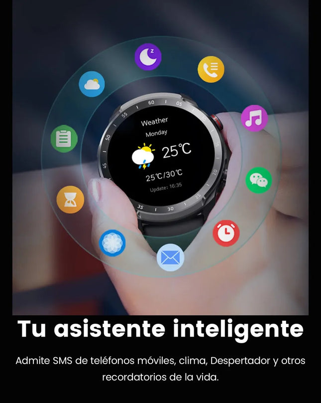 Smartwatch Deportivo 1.3” con Llamadas Bluetooth, 70 Modos y 2ATM