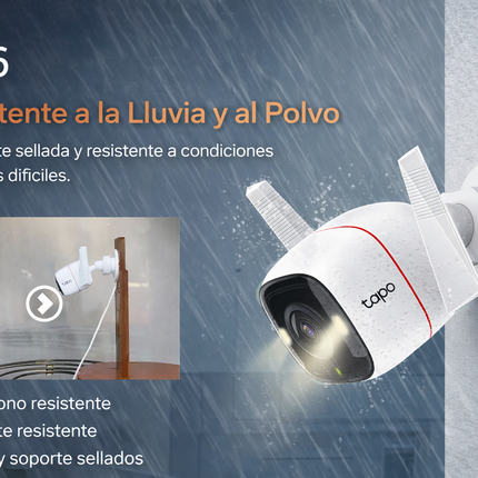 Cámara Exterior TP-Link Tapo C320WS 2K 4MP WiFi Visión Nocturna 30M