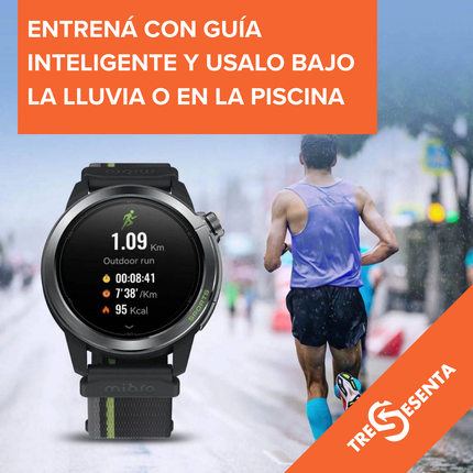 Smartwatch Deportivo Mibro GS Active 2 con GPS Dual, Llamadas Bluetooth y 5ATM