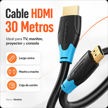 Cable HDMI Vention 30 Metros Full HD 4K