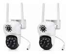 Combo x2 Cámaras de Seguridad WiFi 1080P con Visión Nocturna y Movimiento