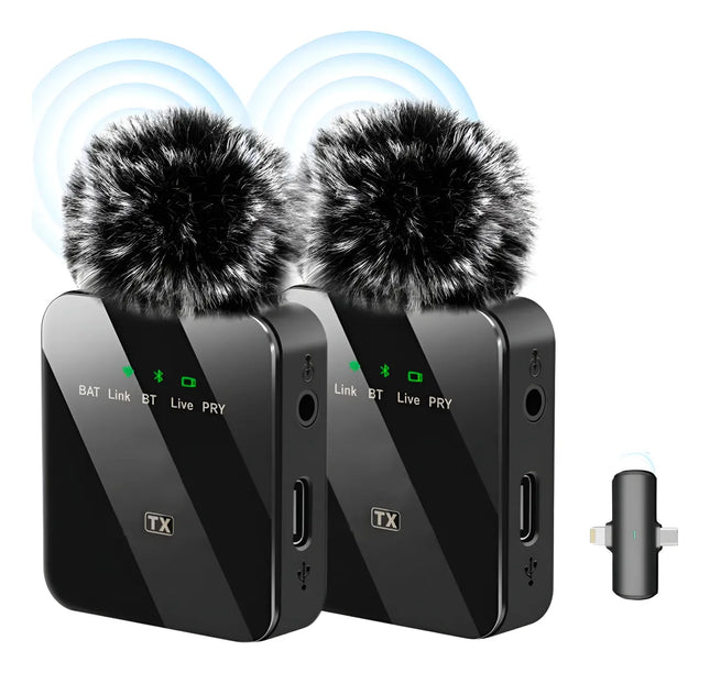 Micrófono Inalámbrico Solapero para Celular – Grabación y Video