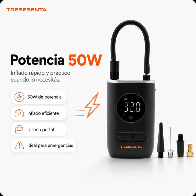 Inflador Compresor Digital Portátil