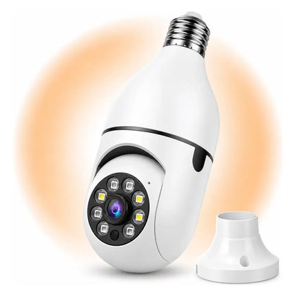 Cámara de Seguridad WiFi Tipo Lamparita 1080P con Visión Nocturna