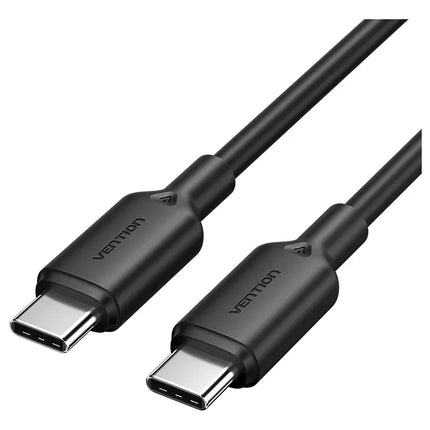 Cable USB-C a USB-C 60W Carga Rápida 3A 2m Vention Negro