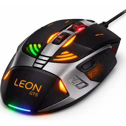 Mouse Gamer USB 2400 DPI LED RGB 7 Botones Ergonómico