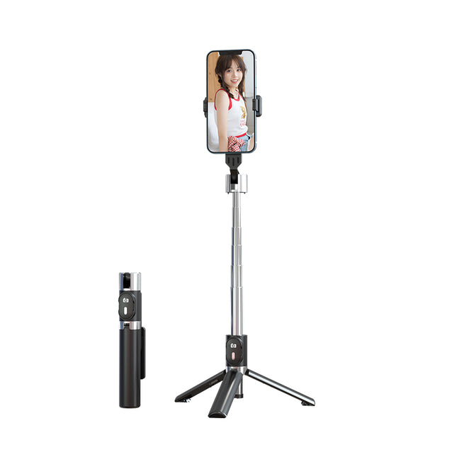 Palo Selfie con Trípode Bluetooth 1.1M Extensible 360° USAMS ZB324 Negro