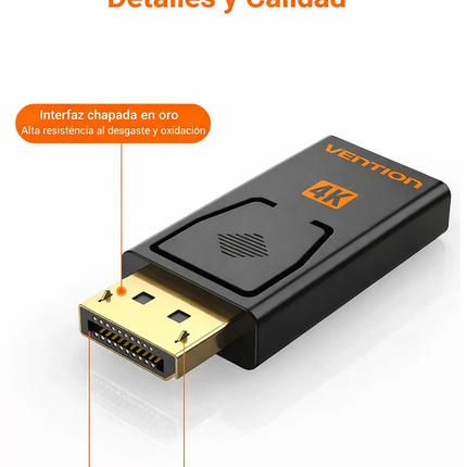Adaptador DisplayPort a HDMI 4K 30Hz Vention