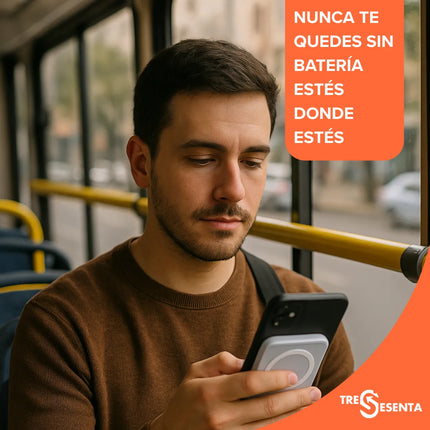Power Bank Magnético Inalámbrico para iPhone