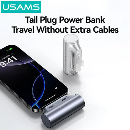 Power Bank Mini USB-C 3000mAh USAMS Portátil Para Celular