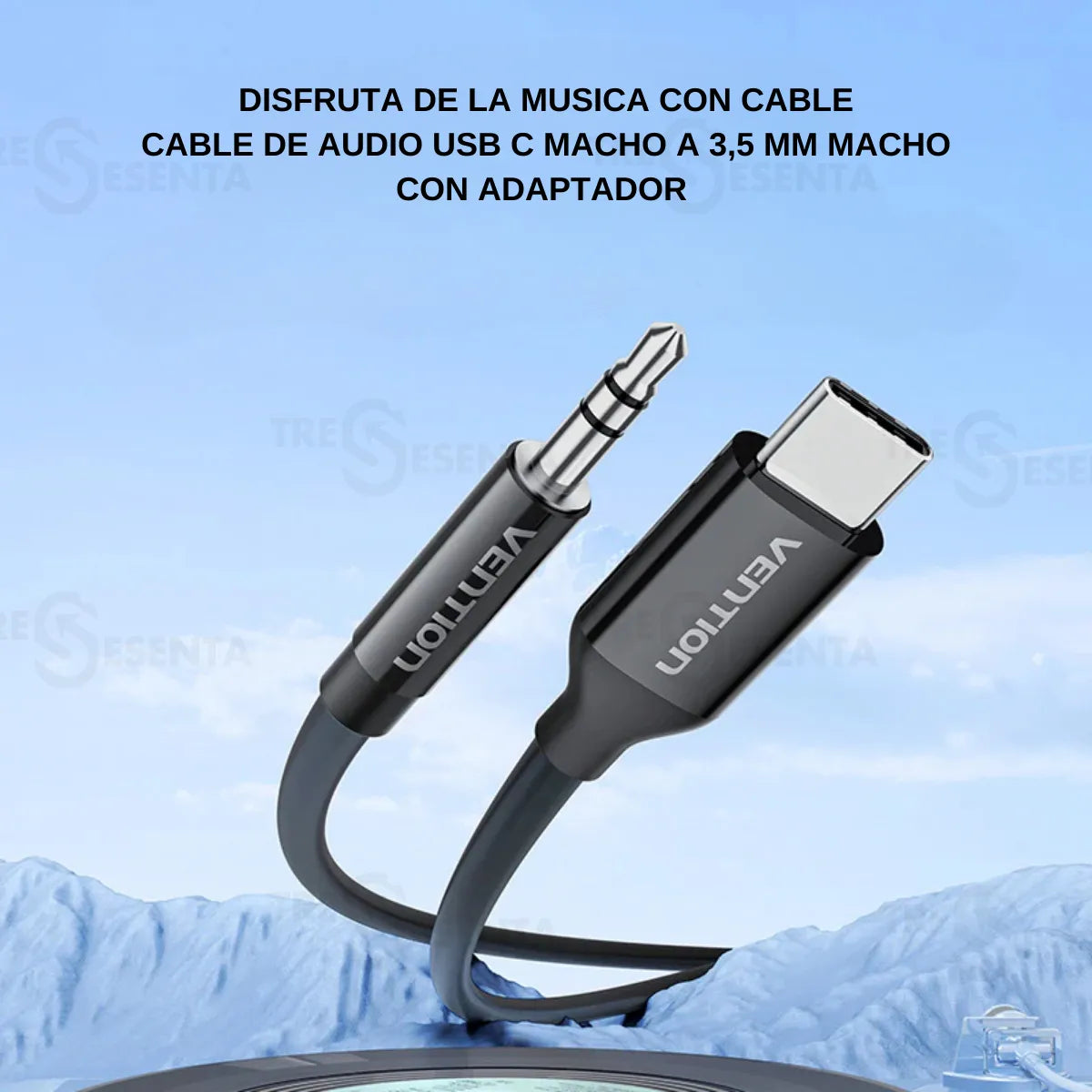 Adaptador USB-C a Jack 3.5 mm – Audio para Notebook