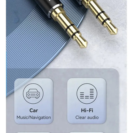 Cable Auxiliar Vention Jack 3.5mm Macho a Macho para Auto y Parlante