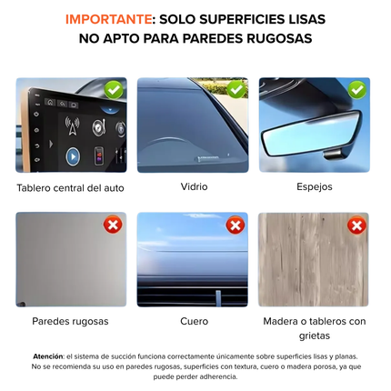 Soporte Vehicular Magnético CL-21 con Ventosa 360° Negro