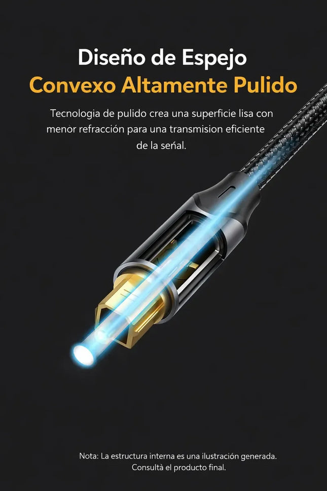 Cable Audio Óptico Toslink a 3.5mm Mini 2m Hi-Fi Vention