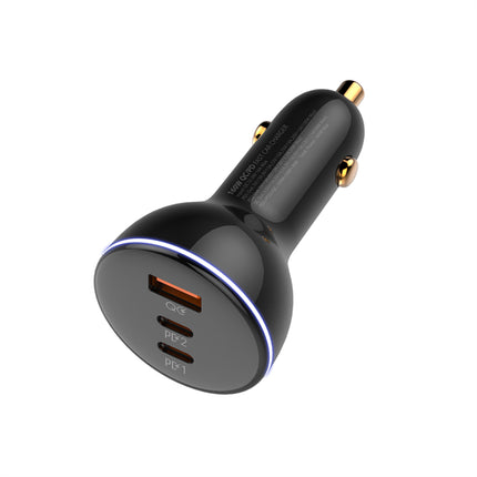 Cargador Auto 160W LDNIO 3 En 1 USB-C PD 100W Carga Rápida