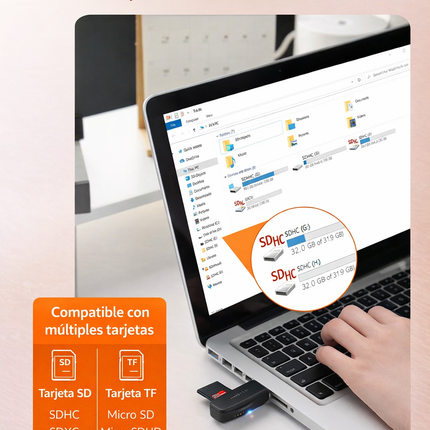 Lector Tarjetas Sd Tf Usb 3.0 A Alta Velocidad
