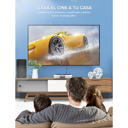 Cable de Audio Óptico Toslink 2 m Vention BAVHH | Sonido 7.1 Dolby DTS
