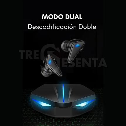 Auriculares Inalámbricos Gamer In-Ear – Bluetooth y LED