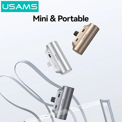 Power Bank Mini USB-C 3000mAh USAMS Portátil Para Celular