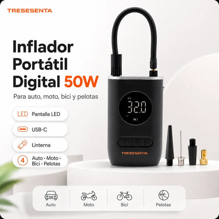 Inflador Compresor Digital Portátil