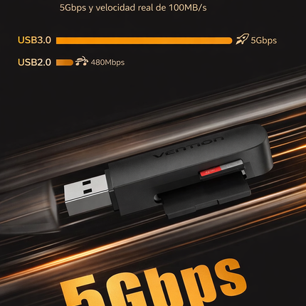 Lector Tarjetas Sd Tf Usb 3.0 A Alta Velocidad
