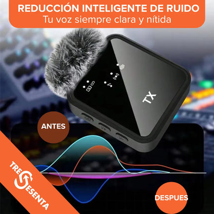 Micrófono Inalámbrico Solapero para Celular – Grabación y Video