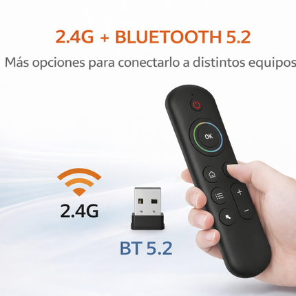 Control Remoto Air Mouse M5 Con Teclado Bluetooth 2.4G