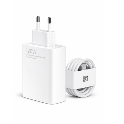 Cargador Xiaomi TURBO FASTER 120W - Cable USB C y Ficha