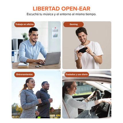 Auriculares Open-Ear Vention OpenBeat O11 Bluetooth 5.3 | 35 h IPX5