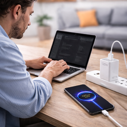 Cargador Xiaomi TURBO FASTER 120W - Cable USB C y Ficha
