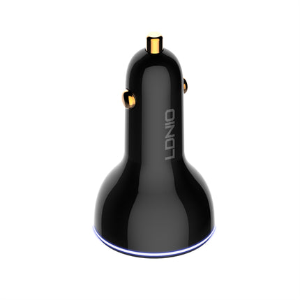 Cargador Auto 160W LDNIO 3 En 1 USB-C PD 100W Carga Rápida