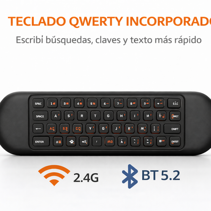 Control Remoto Air Mouse M5 Con Teclado Bluetooth 2.4G