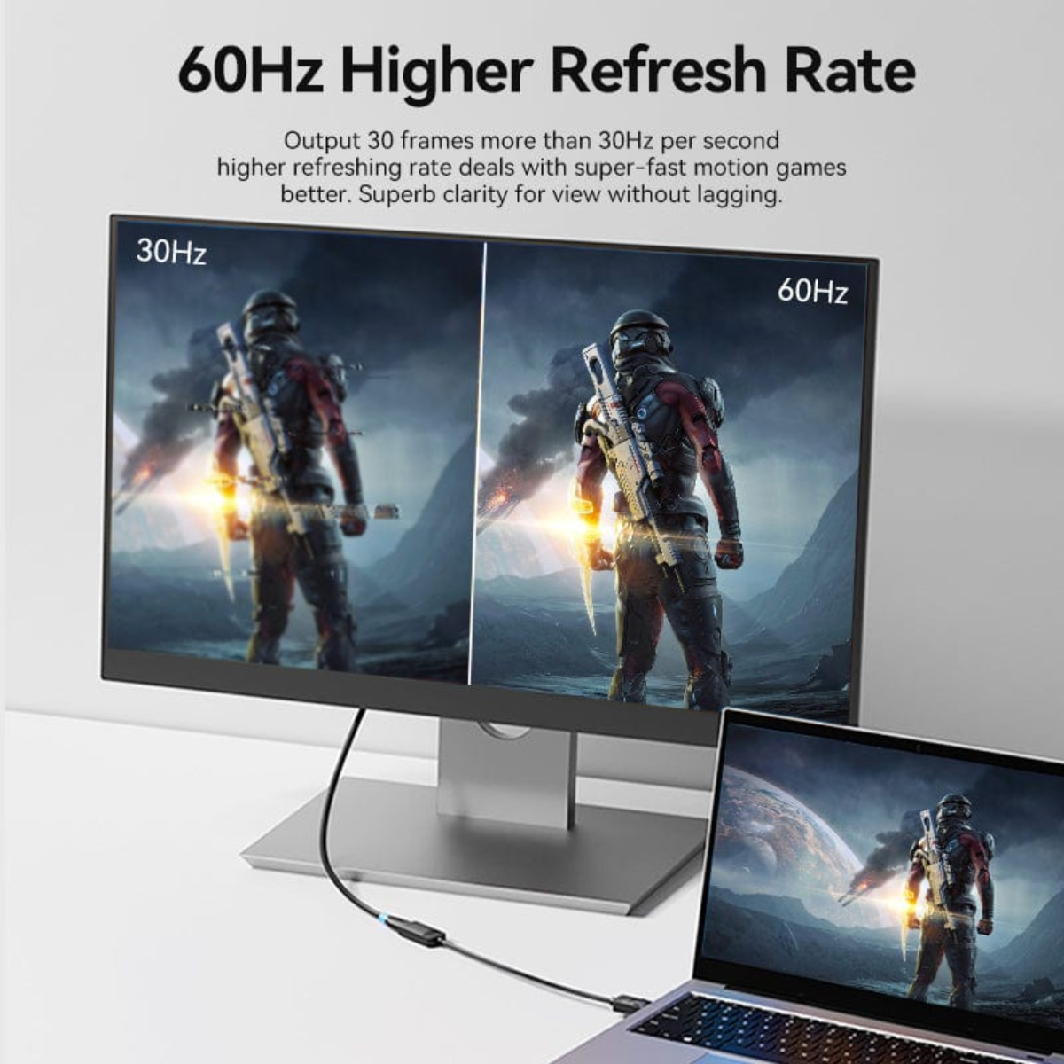 Adaptador DisplayPort a HDMI Activo 4K 60 Hz