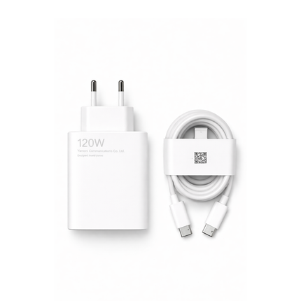 Cargador Xiaomi TURBO FASTER 120W - Cable USB C y Ficha