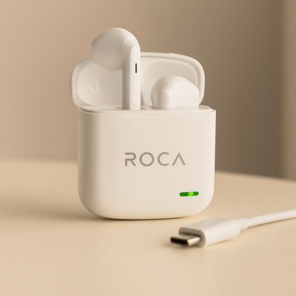 Auriculares Bluetooth TWS Roca R24 Manos Libres – Blanco