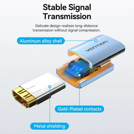 Adaptador HDMI 8K Vention Hembra a Hembra – Aluminio Premium