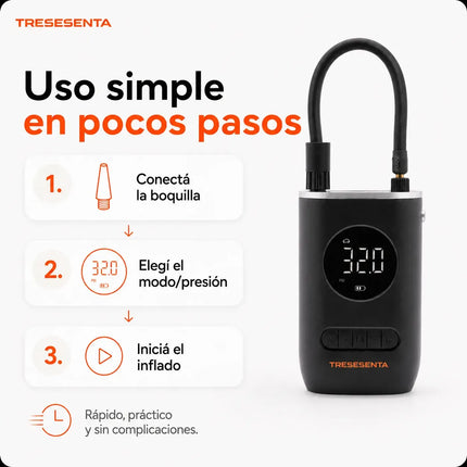 Inflador Compresor Digital Portátil
