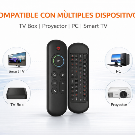 Control Remoto Air Mouse M5 Con Teclado Bluetooth 2.4G
